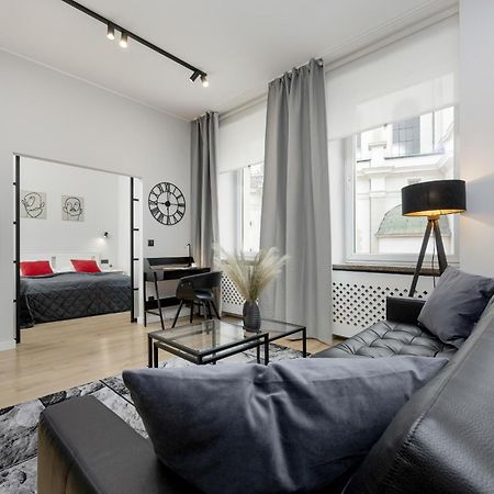 Exclusive Grey And Red Apartment In Warsaw Center By Noclegi Renters 外观 照片