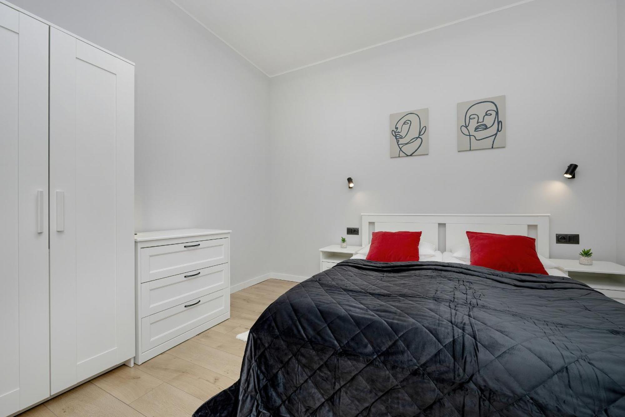 Exclusive Grey And Red Apartment In Warsaw Center By Noclegi Renters 外观 照片