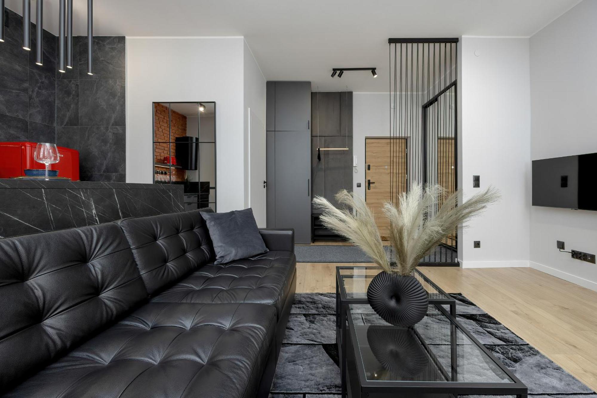 Exclusive Grey And Red Apartment In Warsaw Center By Noclegi Renters 外观 照片