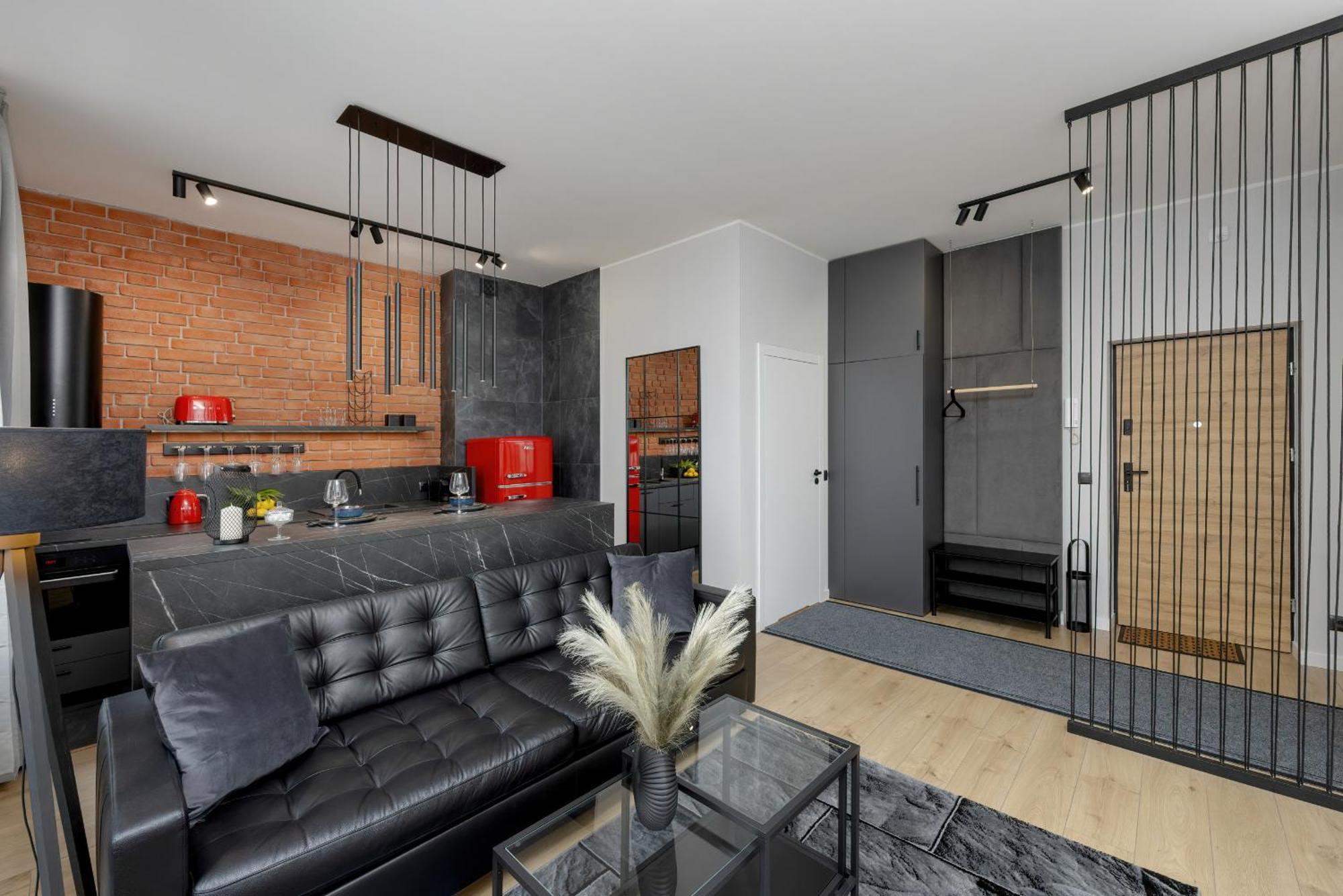 Exclusive Grey And Red Apartment In Warsaw Center By Noclegi Renters 外观 照片
