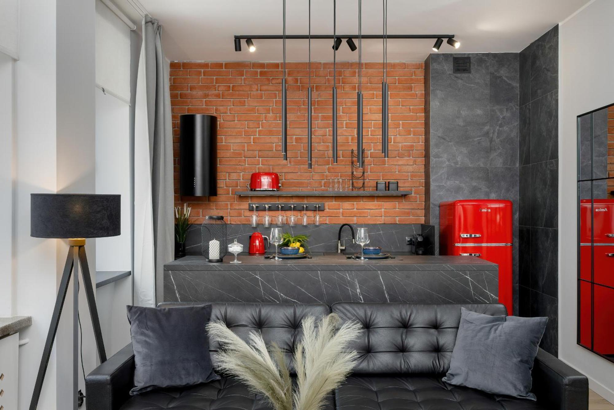 Exclusive Grey And Red Apartment In Warsaw Center By Noclegi Renters 外观 照片