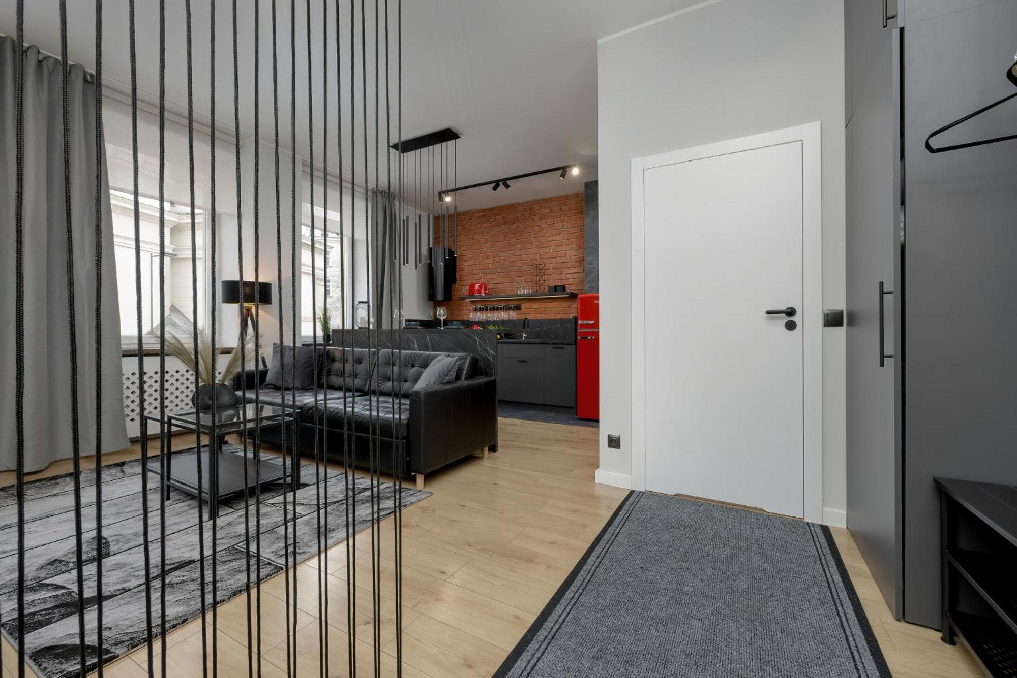 Exclusive Grey And Red Apartment In Warsaw Center By Noclegi Renters 外观 照片