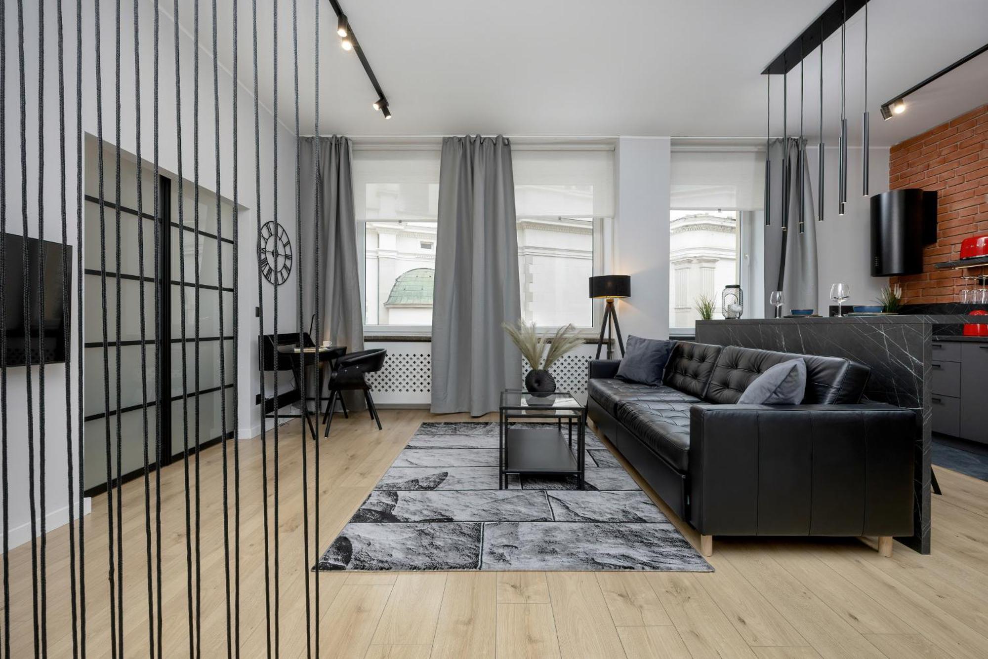 Exclusive Grey And Red Apartment In Warsaw Center By Noclegi Renters 外观 照片