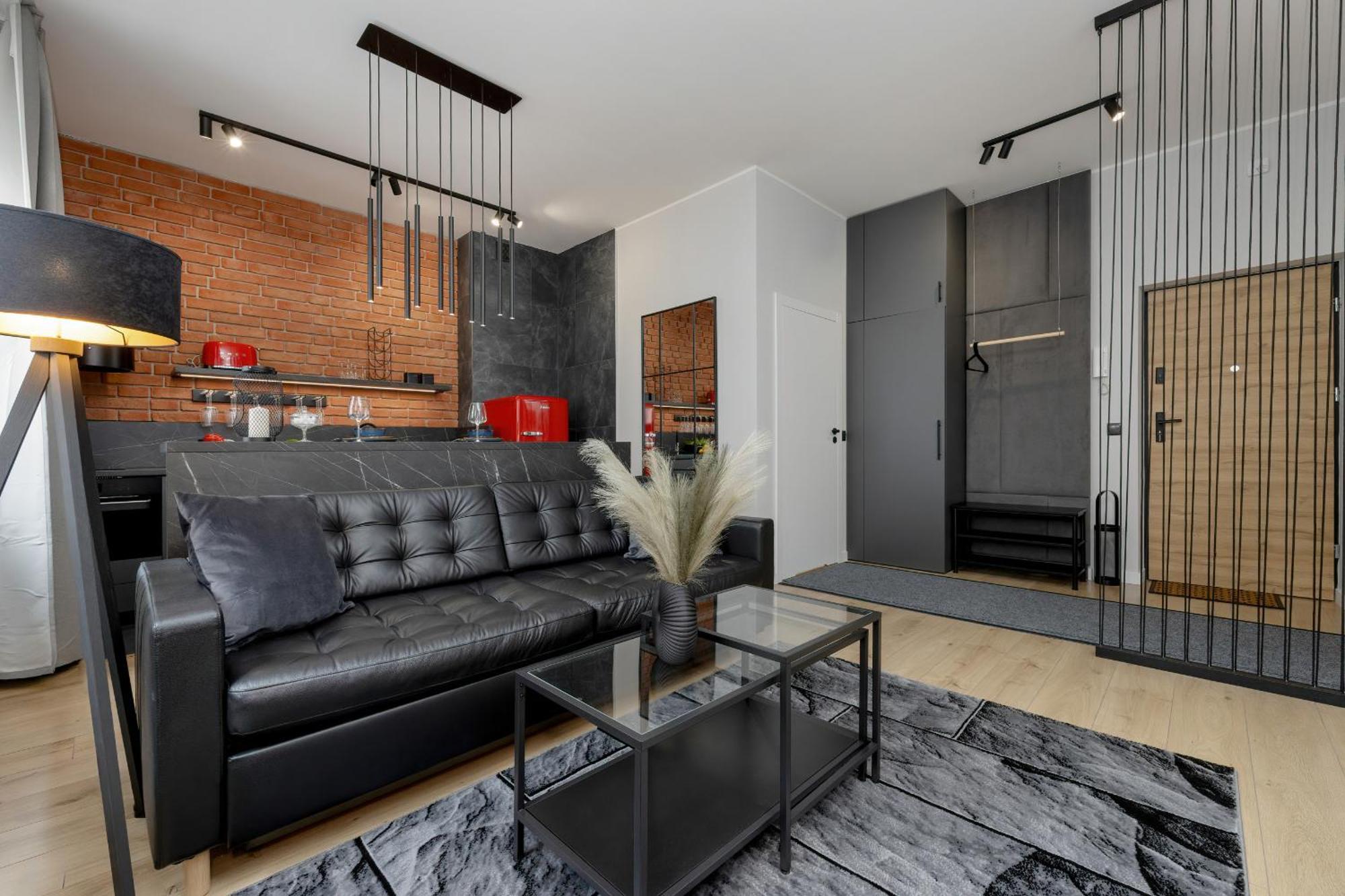 Exclusive Grey And Red Apartment In Warsaw Center By Noclegi Renters 外观 照片